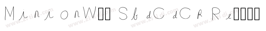 MinionW08 SbdCdCp Re字体转换